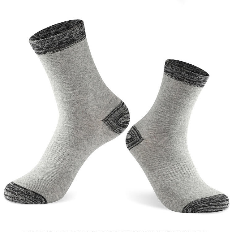 Plus Size Gray Edge Quarter Socks(3 Pairs)