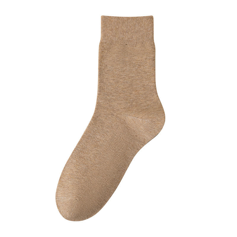 Plus Size Solid Color Breathable Quarter Socks(5 Pairs)