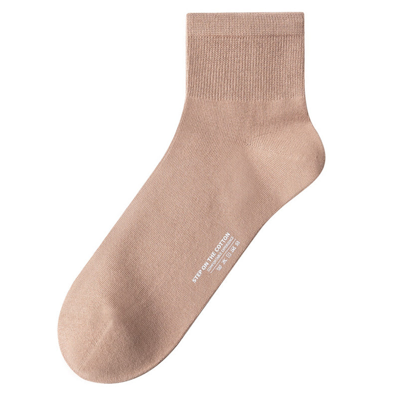 Soft Cotton Quarter Socks (3 Pairs) - Camel - EU40-47(US7-12.5) - image 13