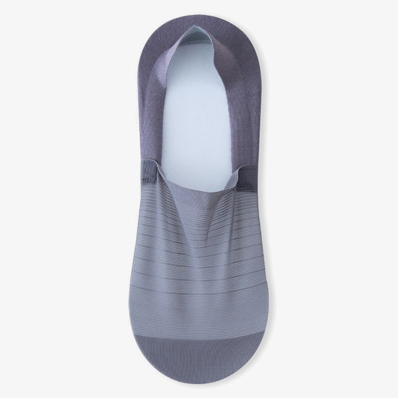Plus Size Ice Silk No Show Socks(5 Pairs)