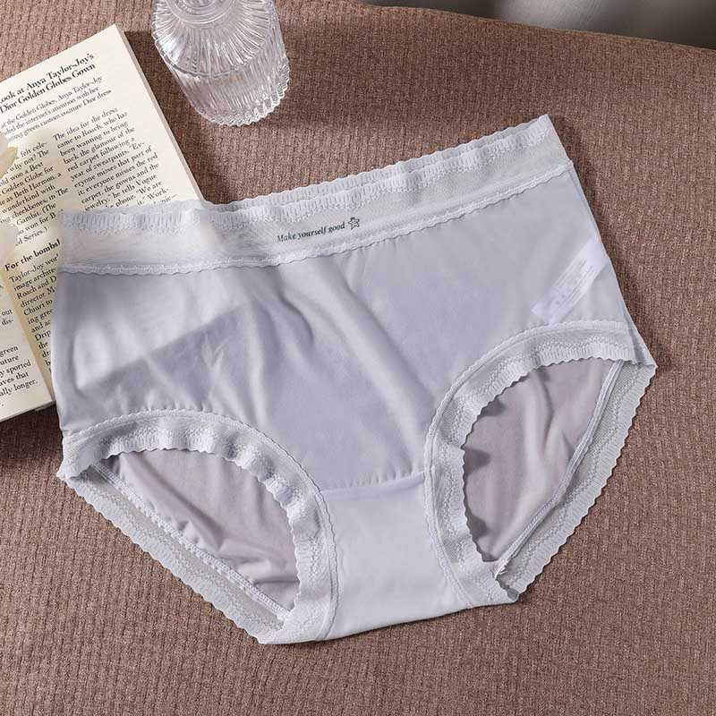 Ultra Thin Ice Silk Panty(3 Packs) - Light Blue - 3XL - image 11