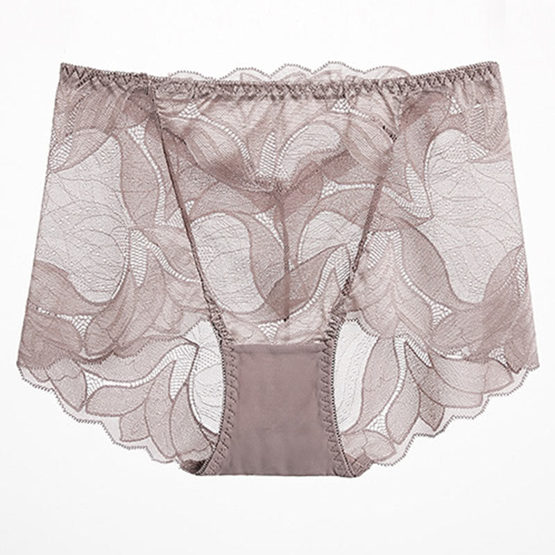 Lace Breathable Panty(5 Packs) - Khaki - 2XL - image 23