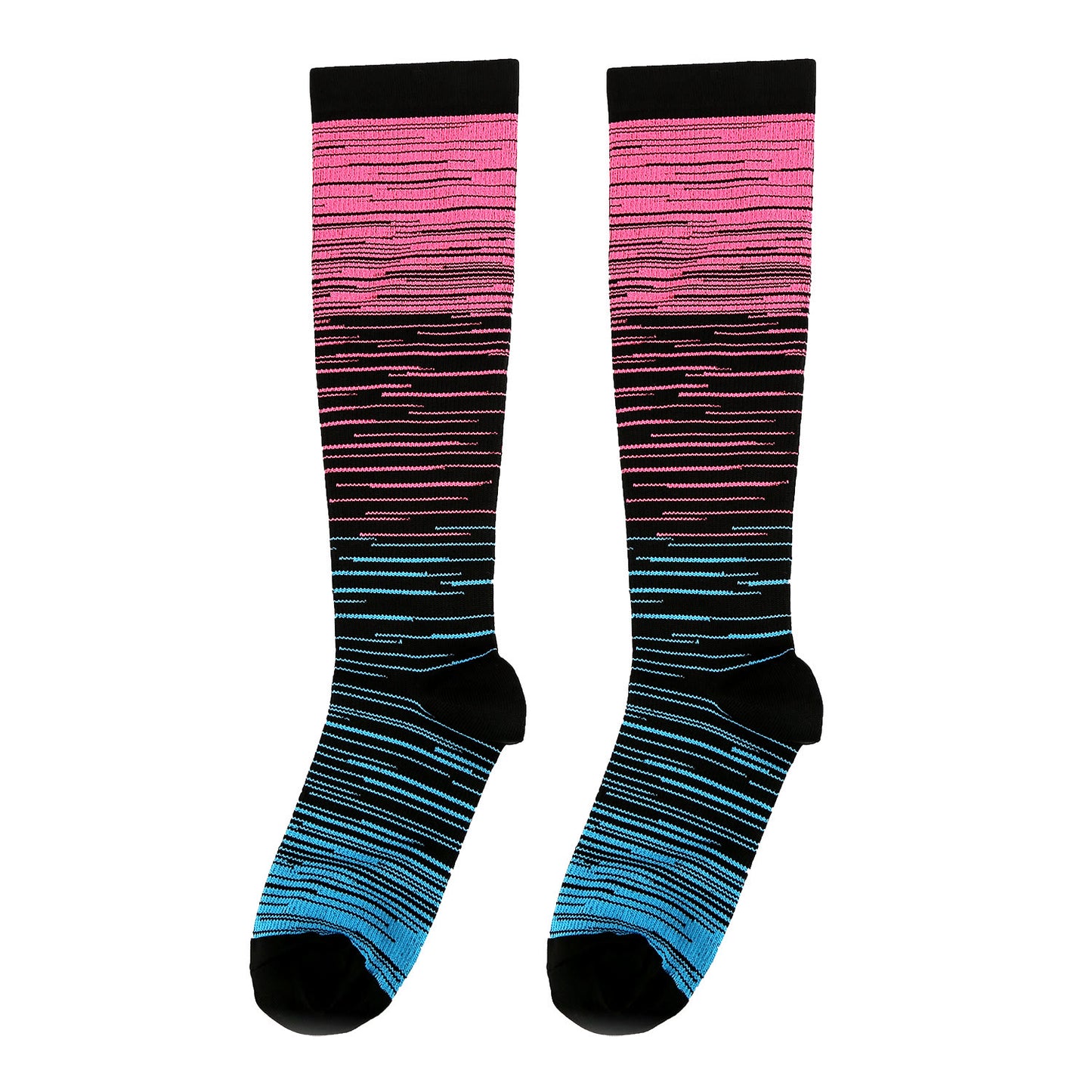 Color Thin Lines Compression Socks(6 Pairs) - image 8