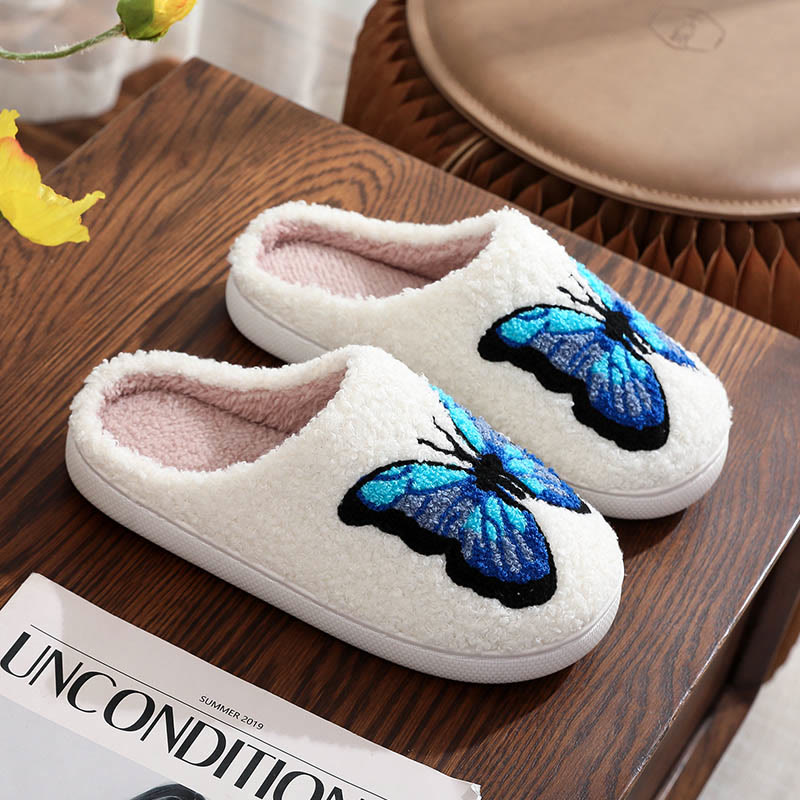 Plus Size Animal Pattern Slippers - Butterfly - EU 44-45(US 10-11) - image 8
