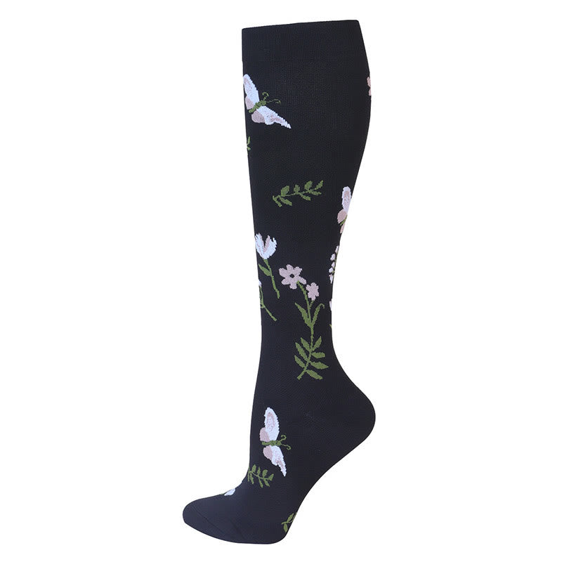 Butterfly Dragonfly Compression Socks(3 Pairs) - image 2
