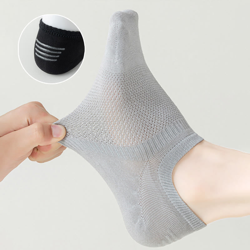 Plus Size Summer Mesh No Show Socks(5 Pairs)