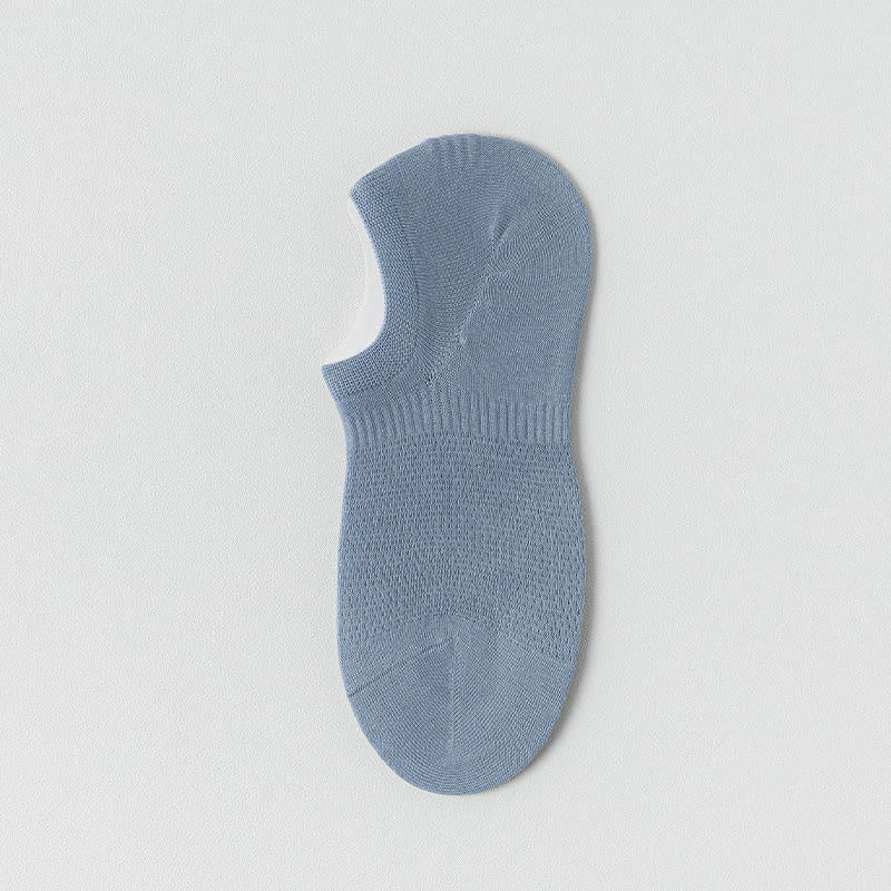 Summer Mesh No Show Socks(5 Pairs) - Blue - EU38-44(US5-10) - image 11
