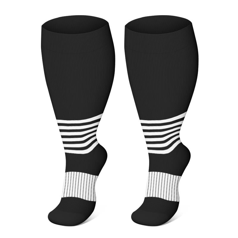 2XL-4XL Plus Size Polka Dots Compression Socks