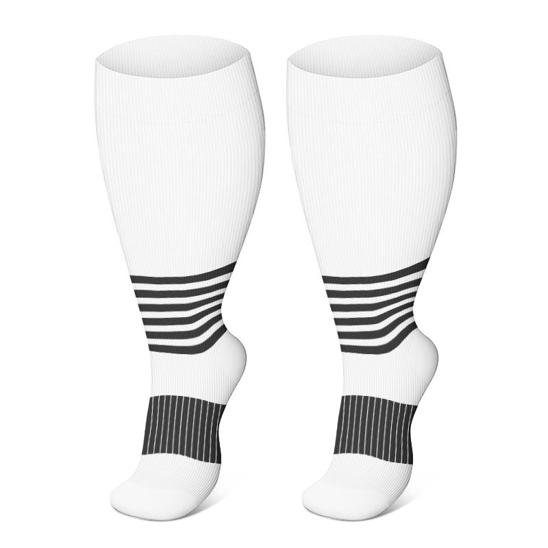 2XL-4XL Plus Size Polka Dots Compression Socks