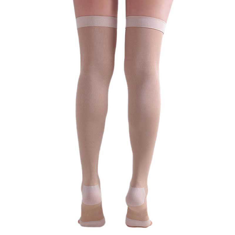 Plus Size Open Toe Thigh High Compression Socks(2 Pairs) - image 8