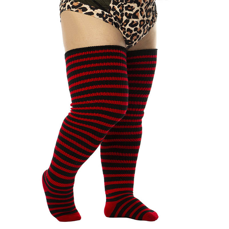 Plus Size Halloween Thigh High Knee Socks - image 5