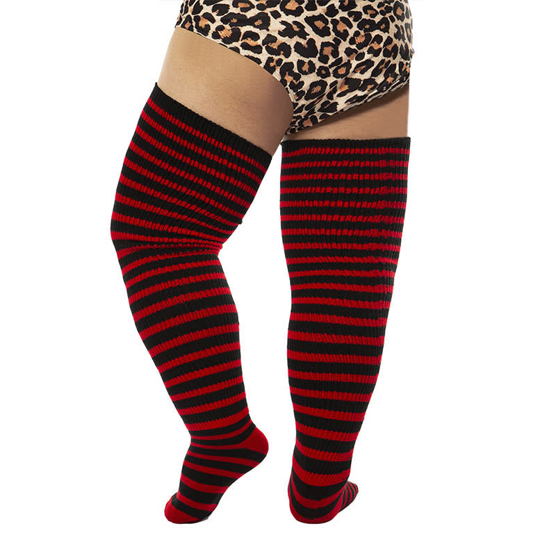Plus Size Halloween Thigh High Knee Socks - image 6