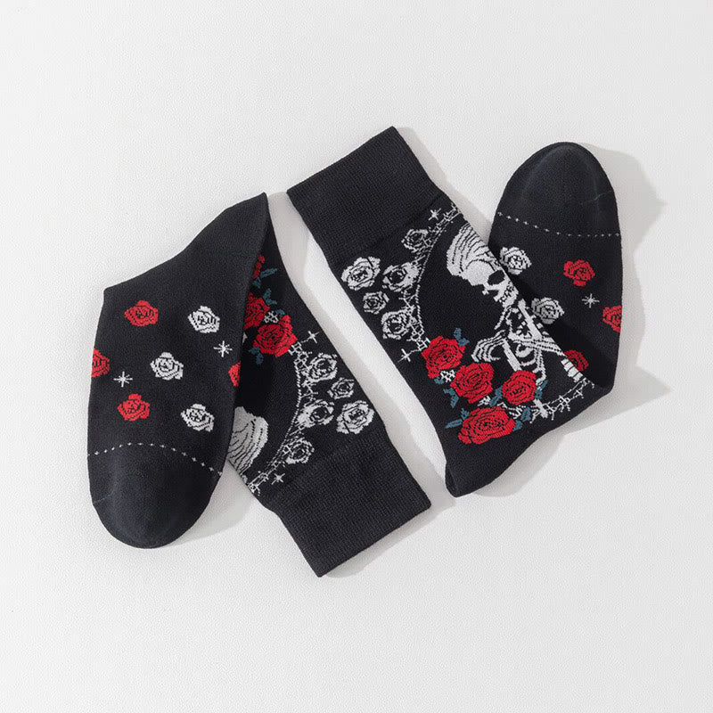 Fashion Skull Crew Socks(3 Pairs) - image 5