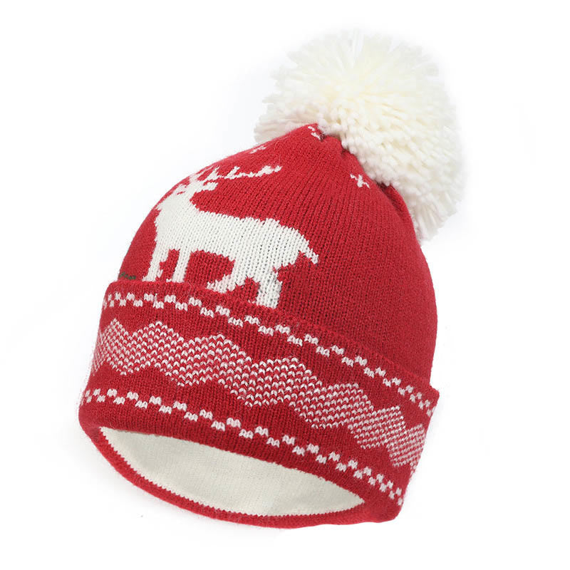 Christmas Style Beanie Scarf Gloves 3 In 1 Set
