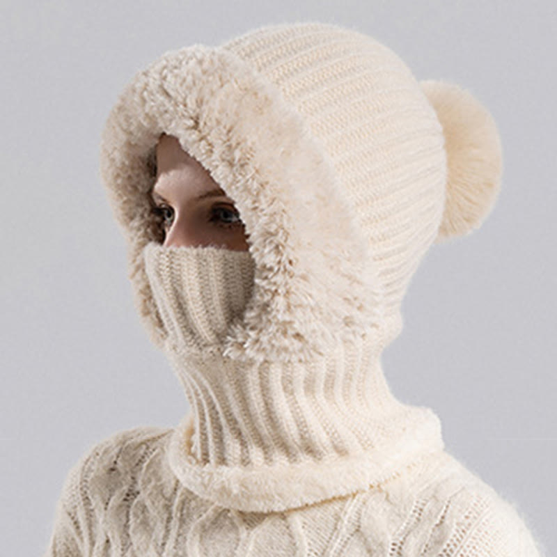 Winter Soft Hooded Scarf