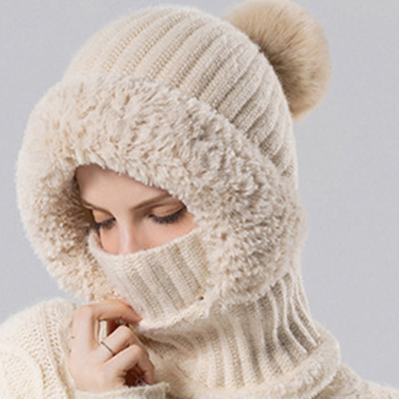 Winter Soft Hooded Scarf