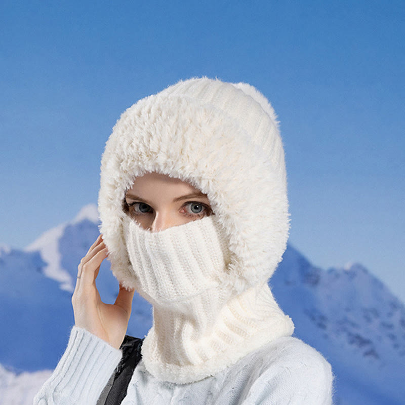 Winter Soft Hooded Scarf