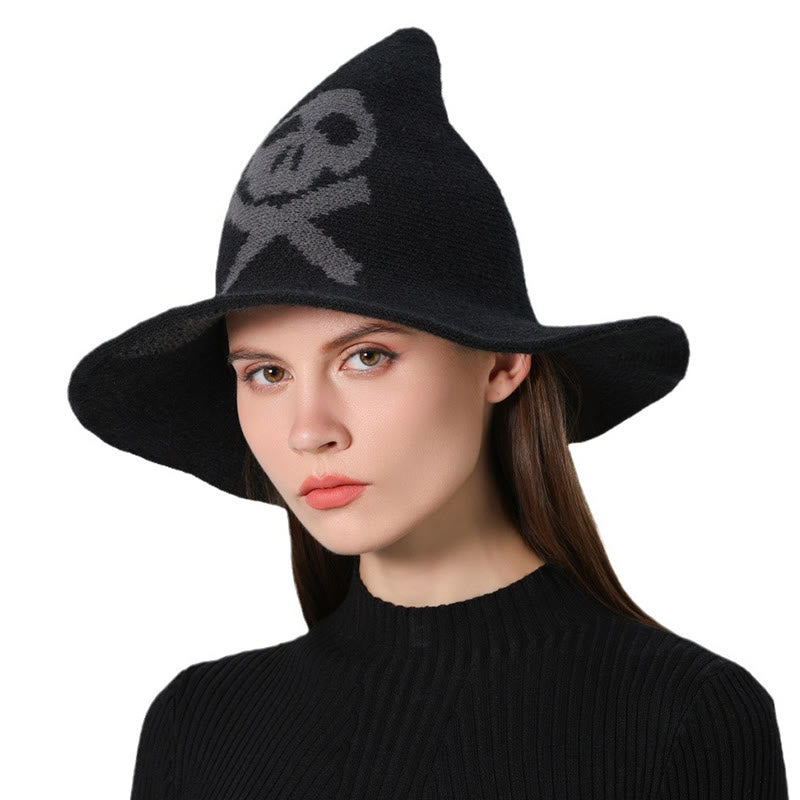 Halloween Poison Dart Skull Witch Hat