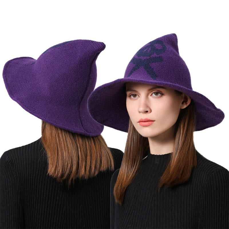 Halloween Poison Dart Skull Witch Hat