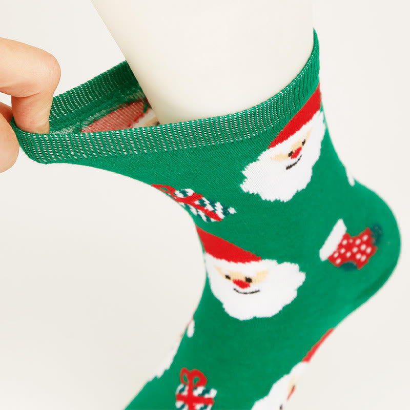 Cute Christmas Quarter Socks(4 Pairs) - image 7