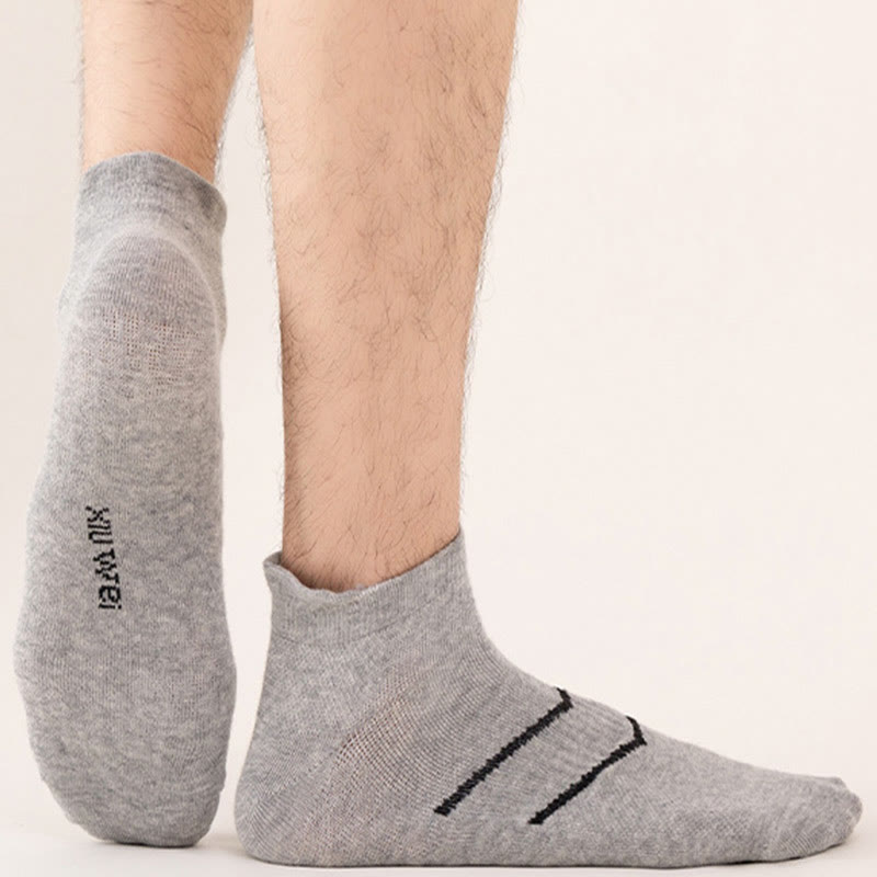 Plus Size Two Bars Quarter Compression Socks(10 Pairs)