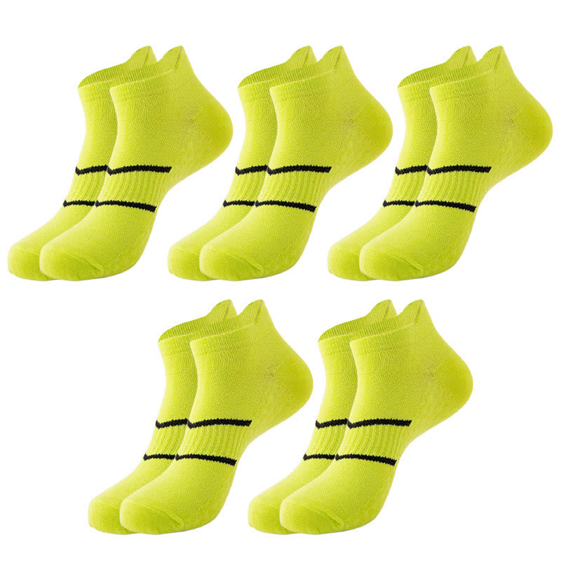 Plus Size Two Bars Quarter Compression Socks(10 Pairs)