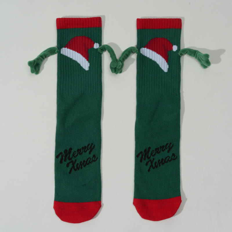Plus Size Christmas Magnetic Crew Socks(3 Pairs) - image 8