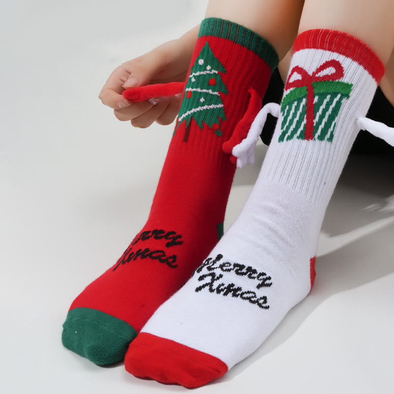 Plus Size Christmas Magnetic Crew Socks(3 Pairs) - image 5