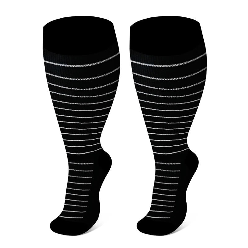 Plus Size Rhombus Compression Socks 2XL-7XL - image 6