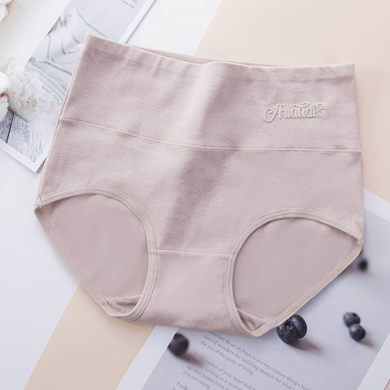 Plus Size High Waist Stretchy Panty(4 Packs) - Nude - 5XL - image 13