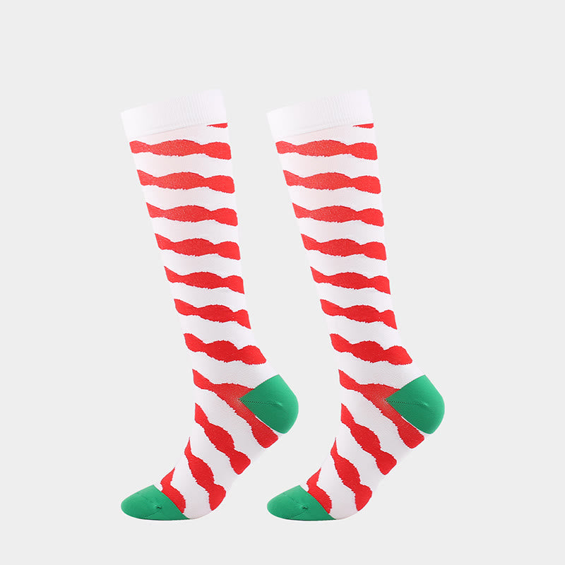 Christmas Cats Dogs Compression Socks(4 Pairs) - image 3