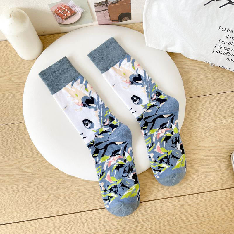 Cartoon Animals Quarter Socks(6 Pairs) - image 8