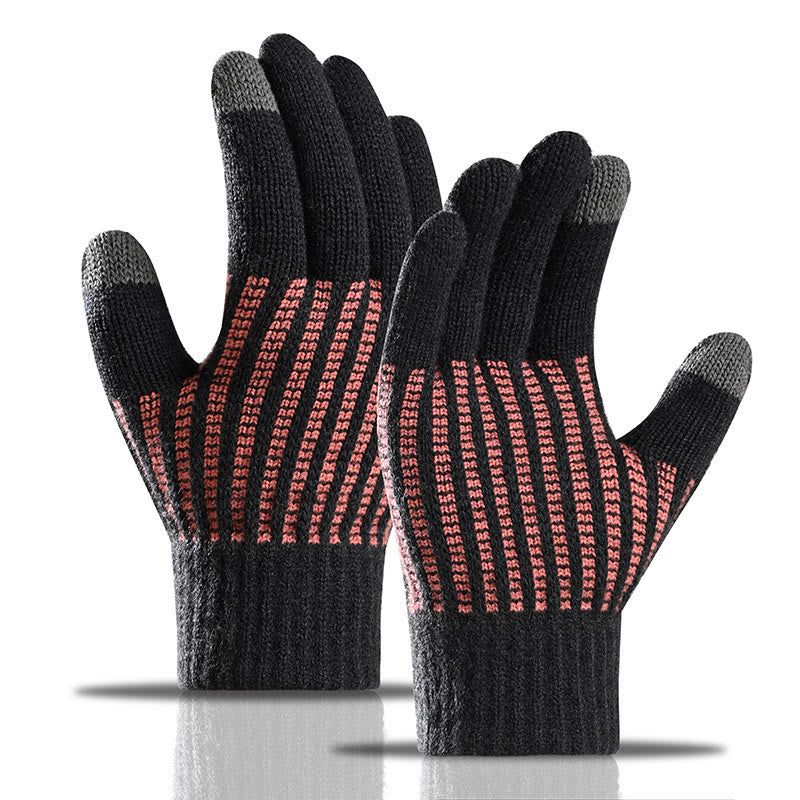 Thickening Warmth Gloves - Dark Grey - One Size - image 6