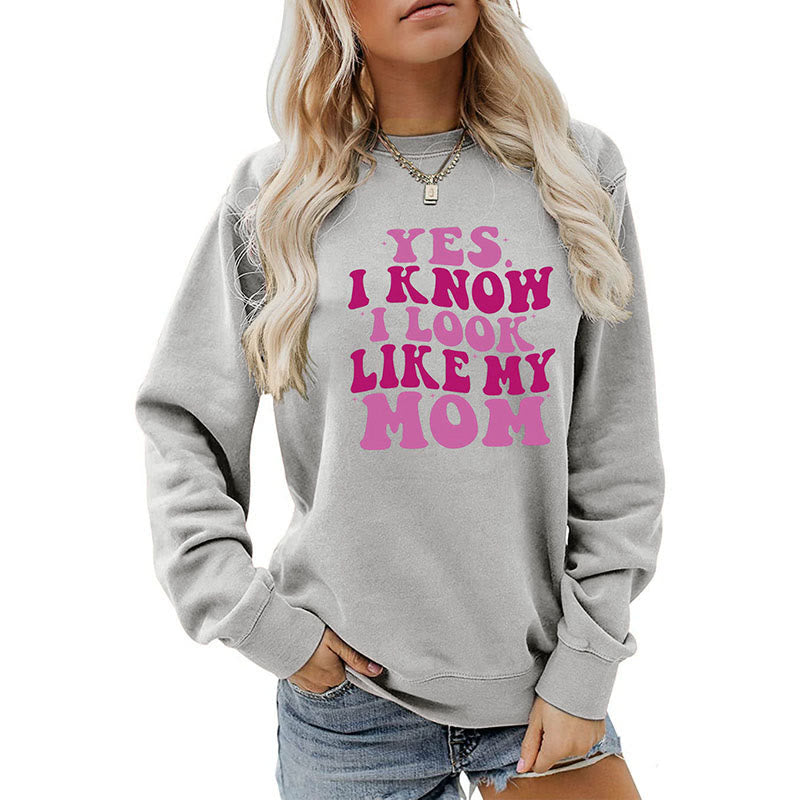Plus Size Purple Letters Sweatshirt
