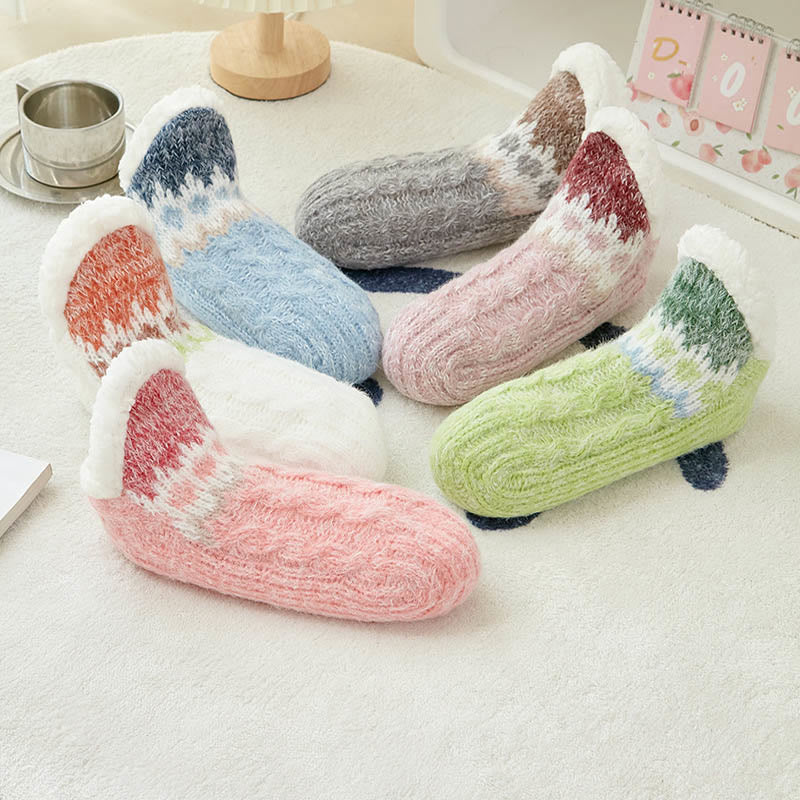 Plus Size Lambswool Slipper Socks