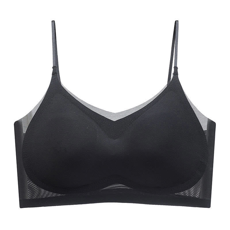 Ice Silk Comfort Wireless Bra(2 Packs) - Black - 4XL - image 13