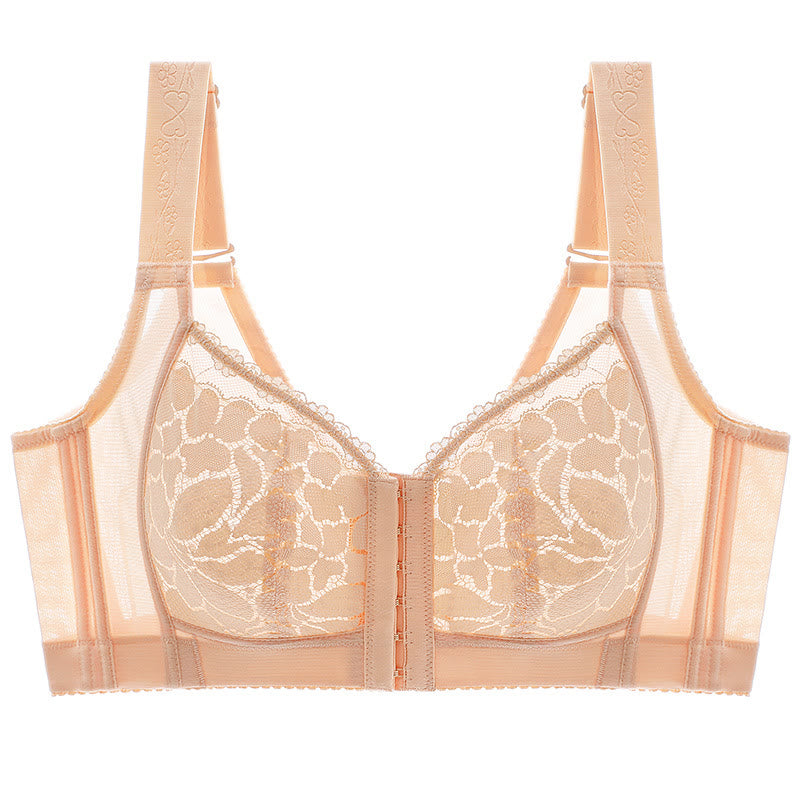 Plus Size Front Closure Lifting Wireless Bra