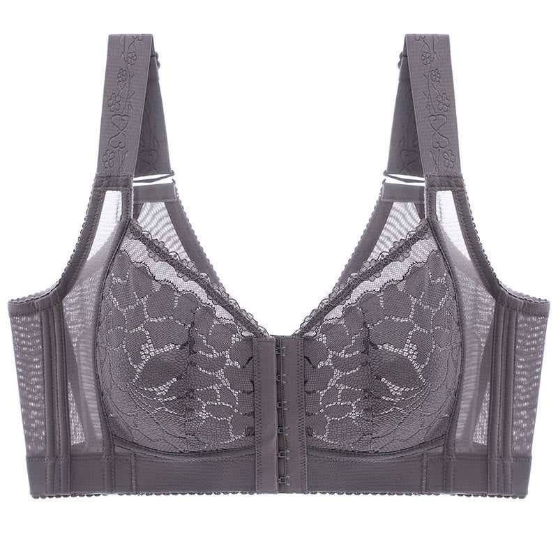 Plus Size Front Closure Lifting Wireless Bra