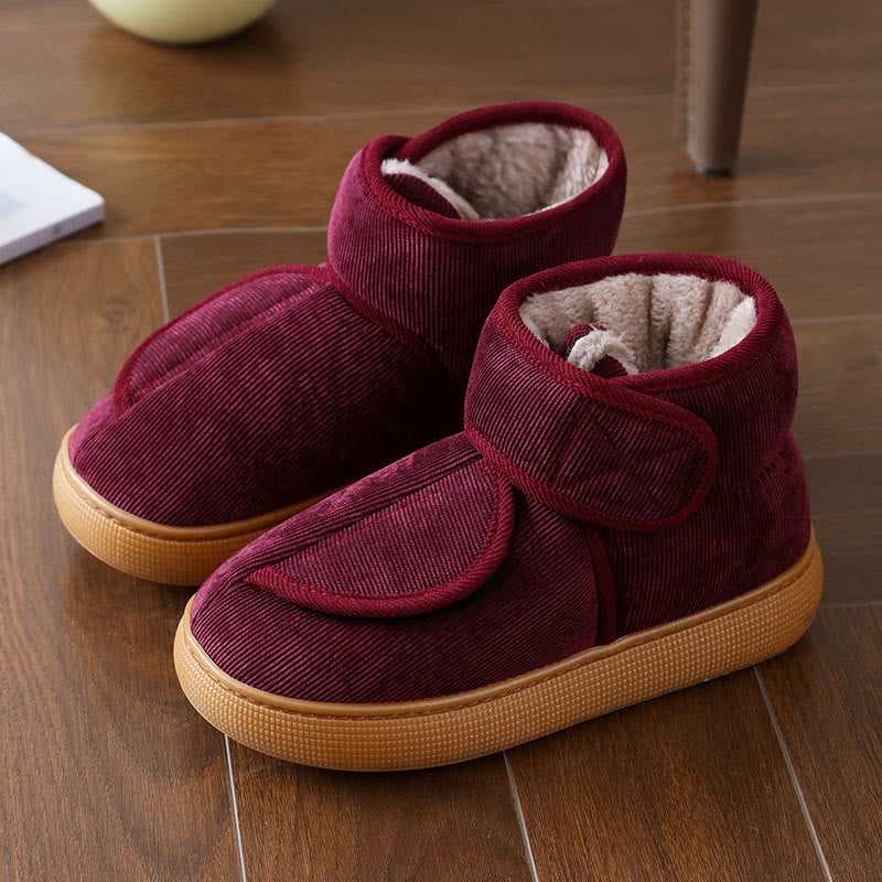 Plus Size Edema Feet Diabetic Ankle Slippers - Wine - EU45-46(US11-12) - image 11