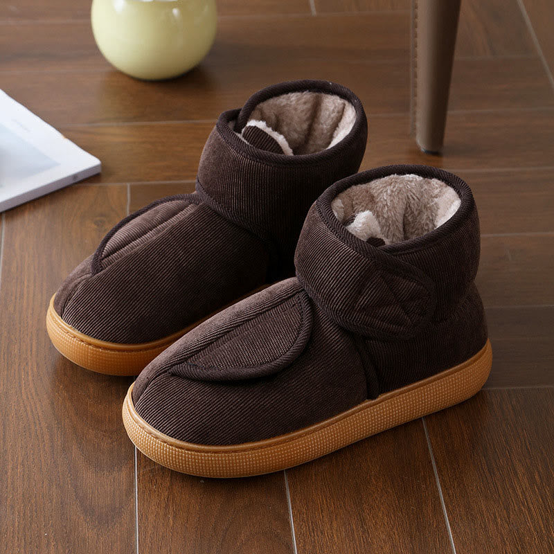 Plus Size Edema Feet Diabetic Ankle Slippers - Brown - EU45-46(US11-12) - image 8