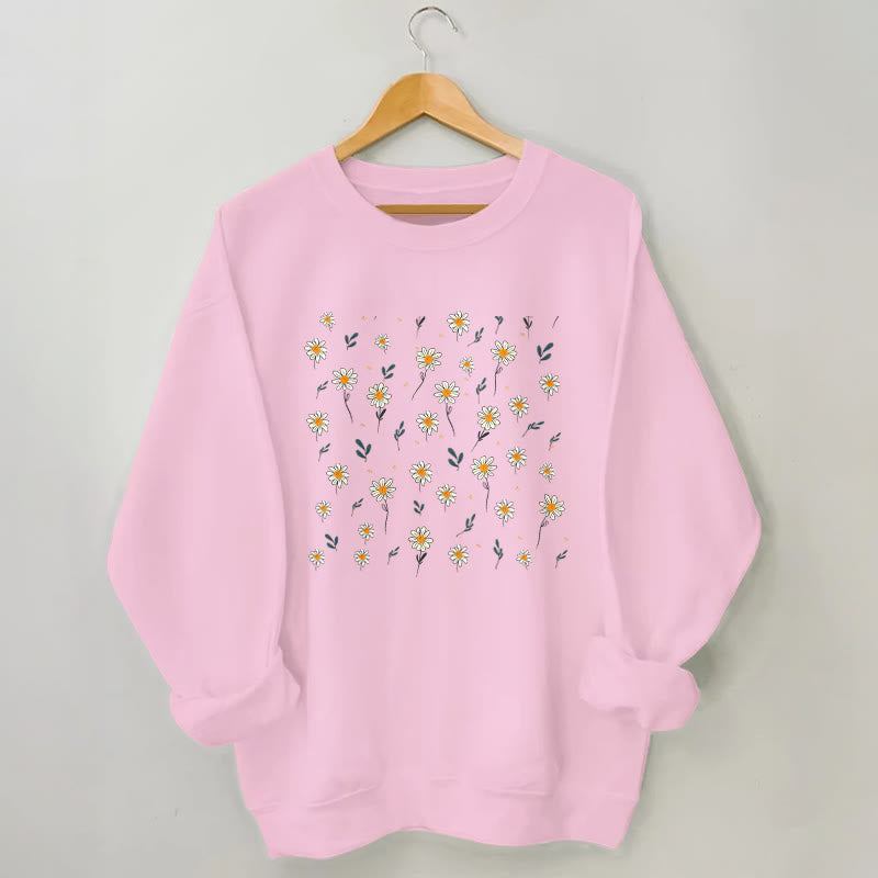 Plus Size Daisy Sweatshirt - Pink - 3XL - image 5