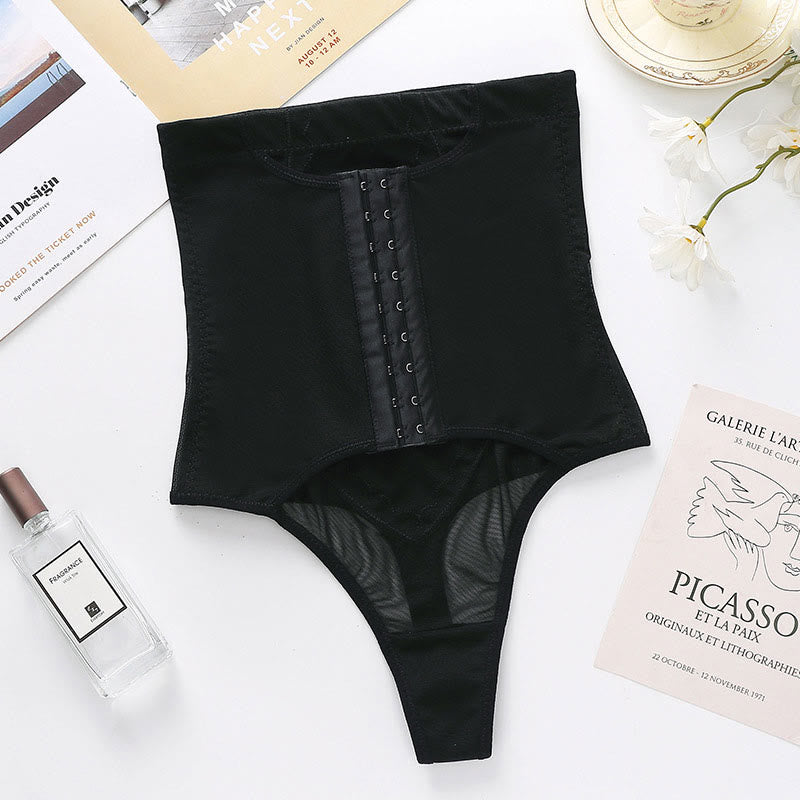 Plus Size Tummy Control High Waist Shapewear Thong