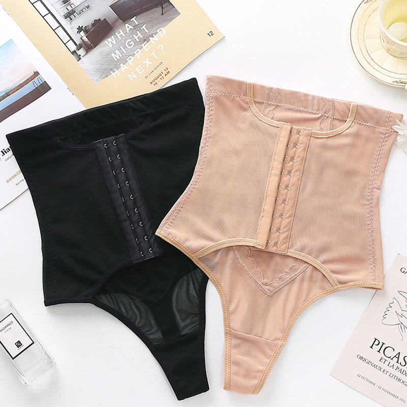 Plus Size Tummy Control High Waist Shapewear Thong