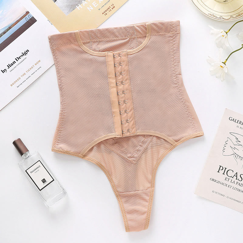 Plus Size Tummy Control High Waist Shapewear Thong