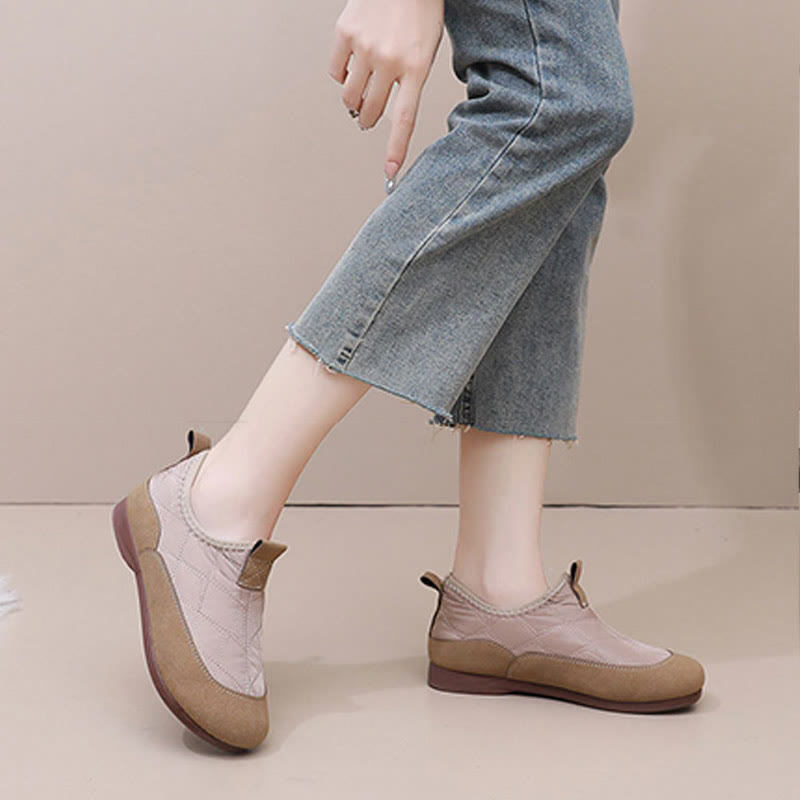 Plus Size Quilted Soft Slippers