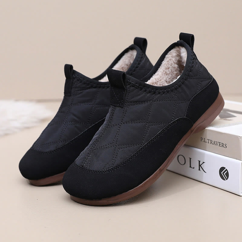 Plus Size Quilted Soft Slippers