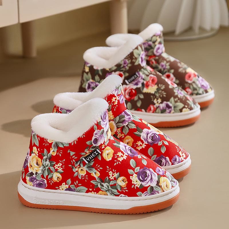 Plus Size Elegant flowers Slippers