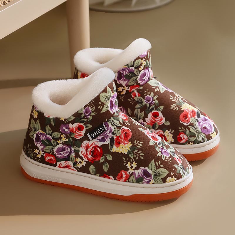 Plus Size Elegant flowers Slippers