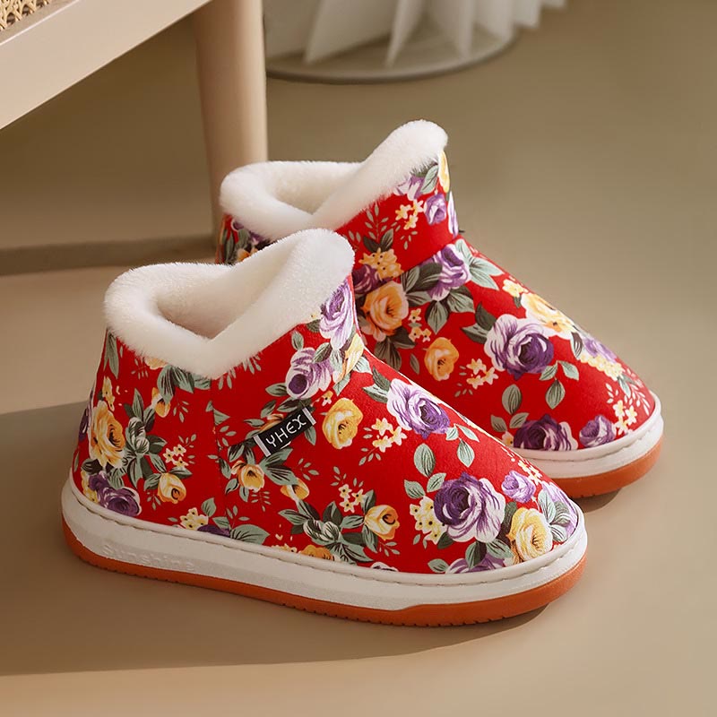 Plus Size Elegant flowers Slippers