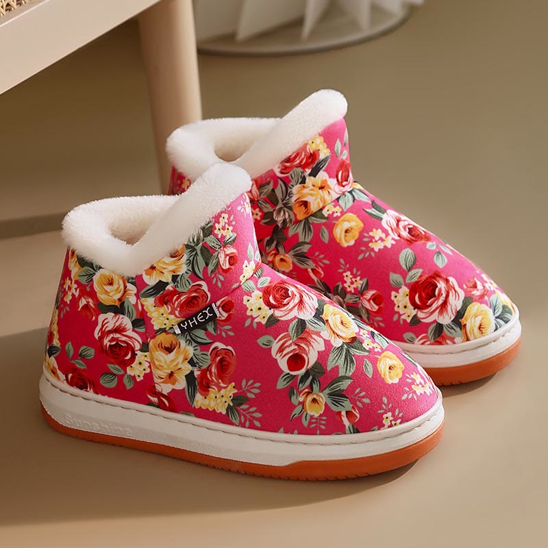 Plus Size Elegant flowers Slippers